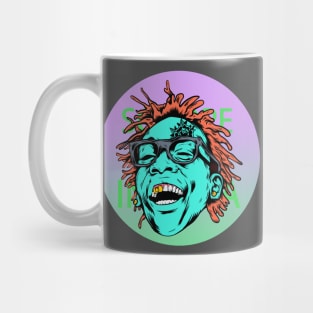 Cool laugh out loud dude with perfect teeth illustration Mug